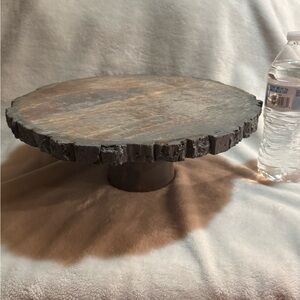 Rustic Wooden Cake Stand